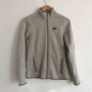 Grey Patagonia “Better Sweater” fleece jacket